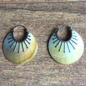 Abalone shell earrings